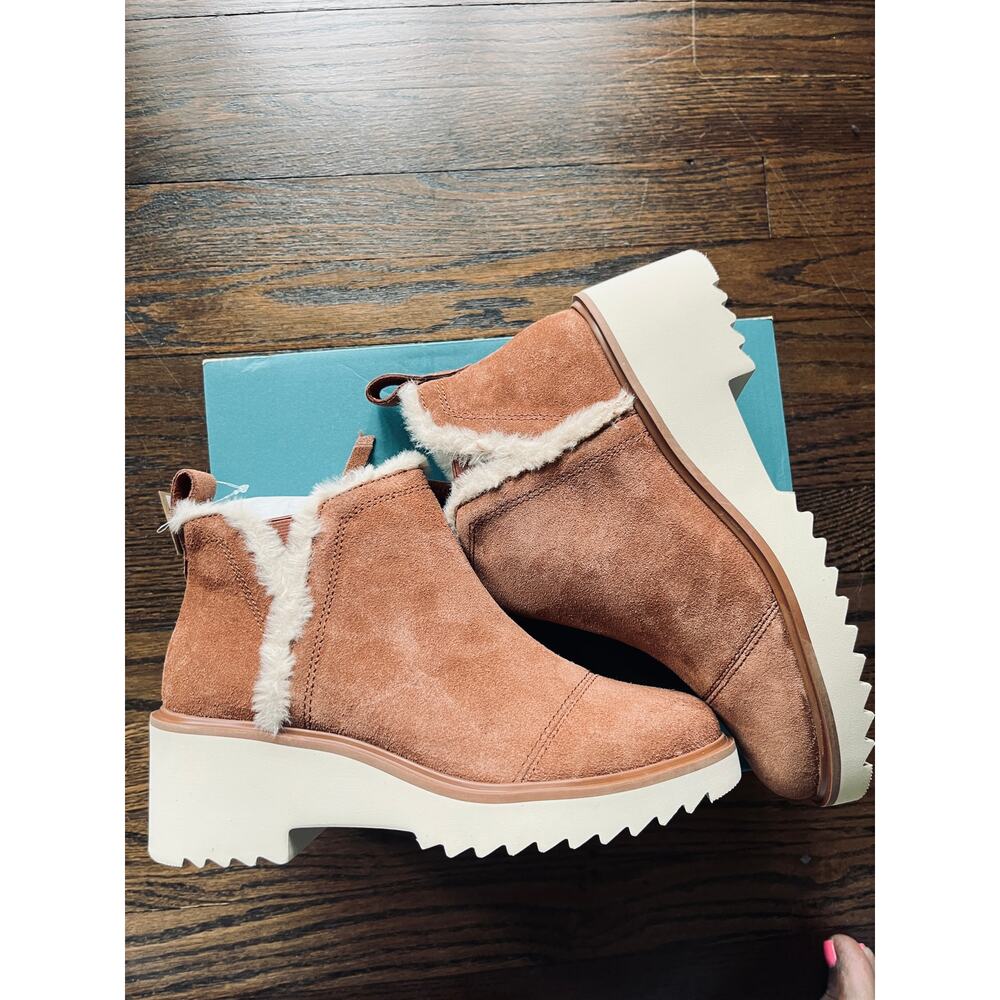 Toms Maude lightweight Comfortcore Block Heel Ankle Booties Sz 6.5 - Picture 3 of 13